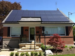 roof top solar panel installation